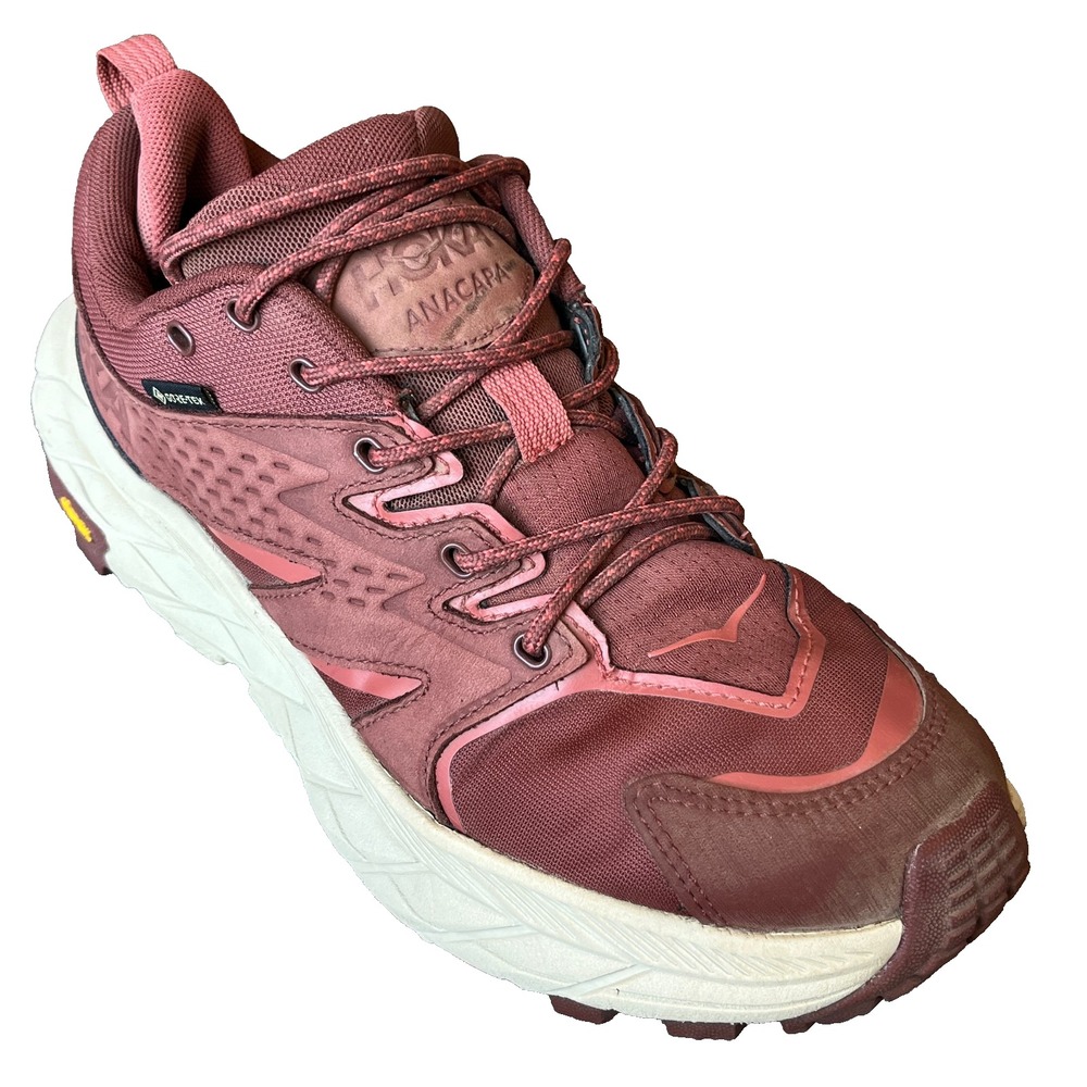 Hoka One One Anacapa Low GTX Hiking Shoes Rust‎ Brown Womens 7.5 UK 6 EU 39 1/3